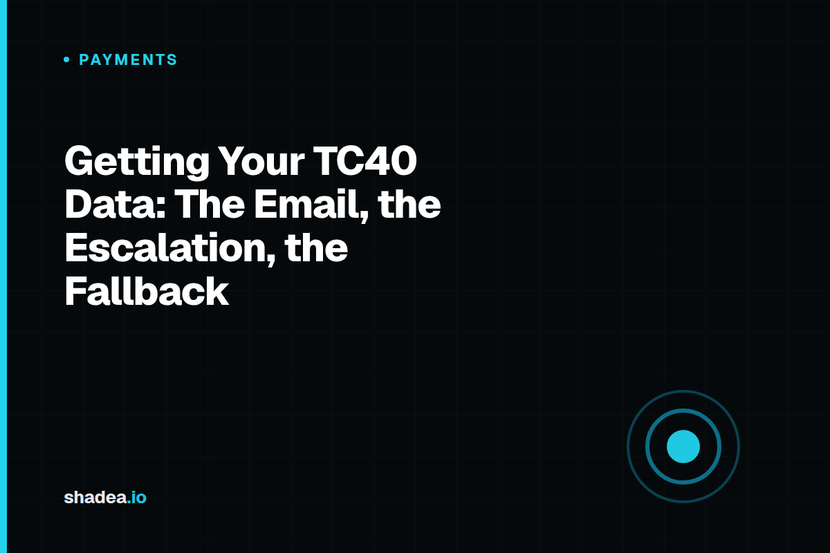 Getting Your TC40 Data: The Email, the Escalation, the Fallback