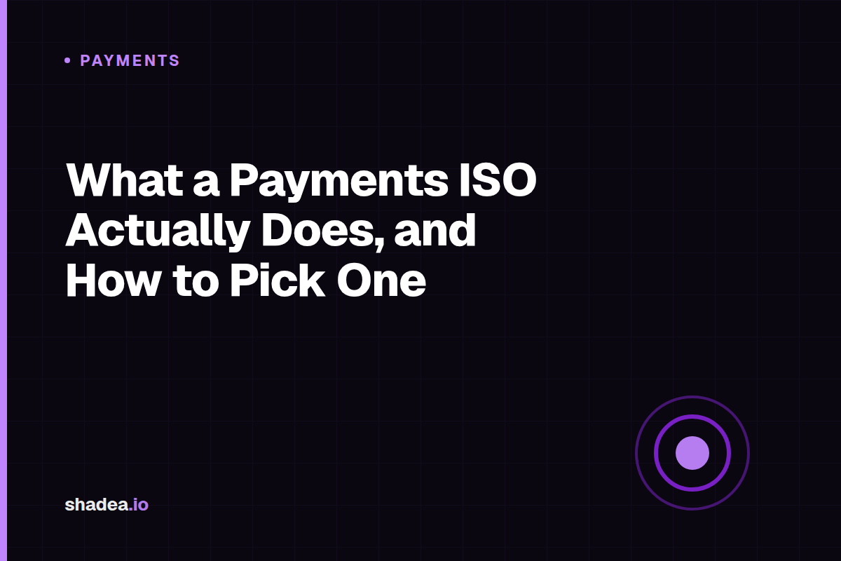 What a Payments ISO Actually Does, and How to Pick One